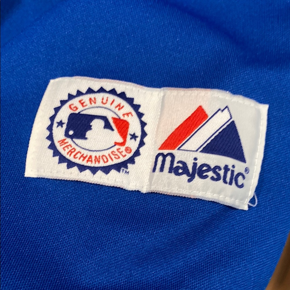 Majestic Blue Cubs Jersey Classic Baseball Top - Picture 4 of 5